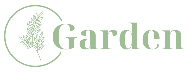 Logo tipo de empresa Vita GArden con ramo a la izquierda dentro de un circulo.